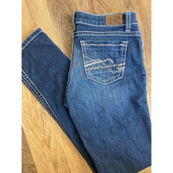 BKE Denim - BKE Dakota Women's Blue Denim Jeans - Size 27L (30x33)- Skinny Stretch